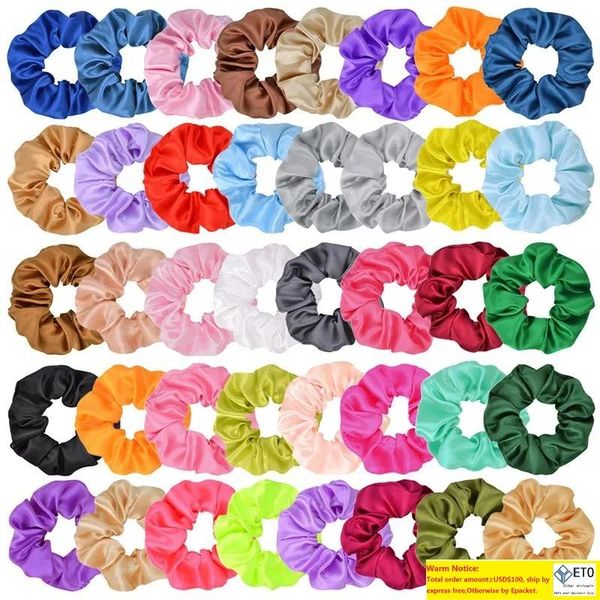 40 colors accessories satin band scrunchies girls ponytail holder tie fashion ring stretchy elastic rope xmas gifts, Black;brown
40 colors accessories satin band scrunchies girls ponytail holder tie fashion ring stretchy elastic rope xmas gifts, Black;brown
