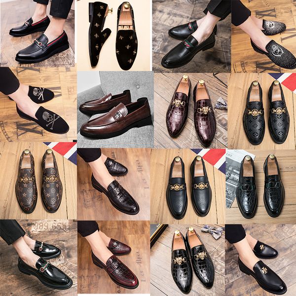 luxury brand designer brogue leffer shoes pointed men vintage print l casual shoes gentleman formal business leather shoes, Black
luxury brand designer brogue leffer shoes pointed men vintage print l casual shoes gentleman formal business leather shoes, Black