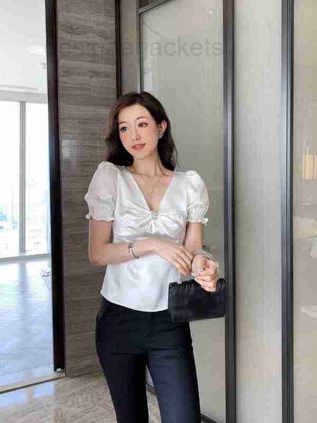 women's blouses & shirts designer high end spring/summer pretty age reducing rhinestone decorated pleated satin bow cd1g, White
women's blouses & shirts designer high end spring/summer pretty age reducing rhinestone decorated pleated satin bow cd1g, White