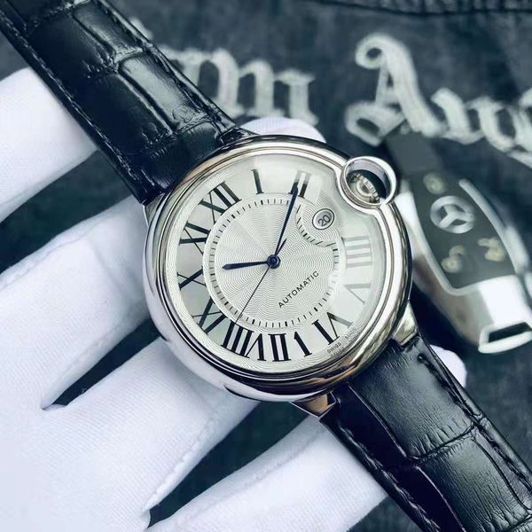 2023 men's automatic watch round dial, 316 stainless steel case calfskin strap men's elegant series. 42mm dial, fashionable and tr, Slivery;brown
2023 men's automatic watch round dial, 316 stainless steel case calfskin strap men's elegant series. 42mm dial, fashionable and tr, Slivery;brown
