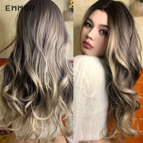 synthetic natural long wave wigs brown with blonde wavy heat resistant wig for womens party fashion wigfactory direct, Black
synthetic natural long wave wigs brown with blonde wavy heat resistant wig for womens party fashion wigfactory direct, Black