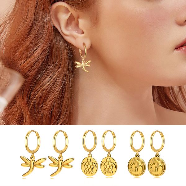 charm luxury designer earrings design earring for girl stainless steel turtle dragonfly star moon earrings gold earrings non fading euro and, Silver
charm luxury designer earrings design earring for girl stainless steel turtle dragonfly star moon earrings gold earrings non fading euro and, Silver