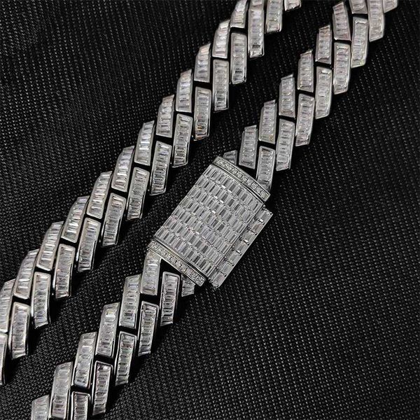 bust down custom 7mm 1row miami necklace hip hop 925 sliver 14k gold moissanite vvs diamond bling prong cuban link chain mens, Silver
bust down custom 7mm 1row miami necklace hip hop 925 sliver 14k gold moissanite vvs diamond bling prong cuban link chain mens, Silver