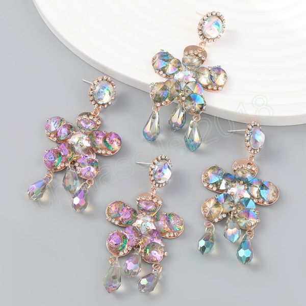 fashion metal acrylic flower earrings women's exaggerated trend dangle earrings banquet jewelry accessories, Silver
fashion metal acrylic flower earrings women's exaggerated trend dangle earrings banquet jewelry accessories, Silver