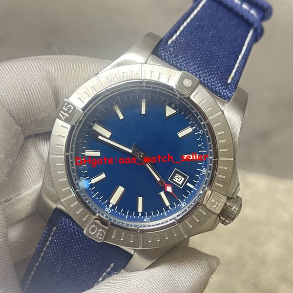 luxury mens designer watches 44mm avenger steel bezel mechanical automatic movement blue fabric strap luminous sapphire men's sport wri, Slivery;brown
luxury mens designer watches 44mm avenger steel bezel mechanical automatic movement blue fabric strap luminous sapphire men's sport wri, Slivery;brown