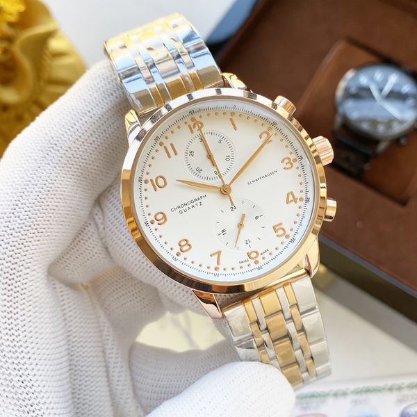 2023 business master quartz watch pilot 43mm men's quartz 5-pin stainless steel luxury watch precision steel band wristwatches, Slivery;brown
2023 business master quartz watch pilot 43mm men's quartz 5-pin stainless steel luxury watch precision steel band wristwatches, Slivery;brown
