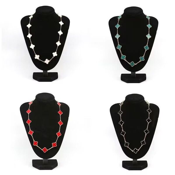 designer jewelry fashion four-leaf clover 10 flower necklace ladies 18k gold pendant 4 colors optional birthday party wholesale, Silver
designer jewelry fashion four-leaf clover 10 flower necklace ladies 18k gold pendant 4 colors optional birthday party wholesale, Silver