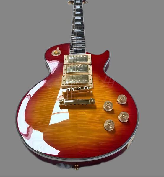 cherry red color eletric guitar three pickups rose wod fingerboard mahogany wood body gold hardware456
cherry red color eletric guitar three pickups rose wod fingerboard mahogany wood body gold hardware456