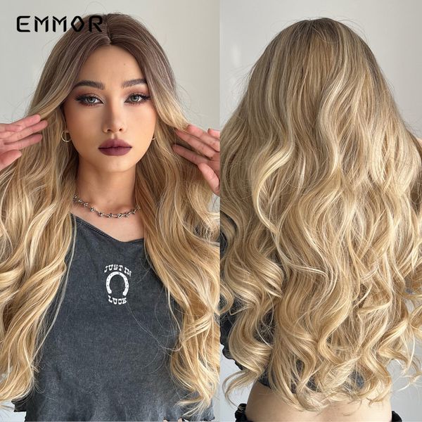 synthetic long wavy wigs for women natural dark brown with blonde wavy wig cosplay party fashion heat resistant wigsfactory dir, Black
synthetic long wavy wigs for women natural dark brown with blonde wavy wig cosplay party fashion heat resistant wigsfactory dir, Black