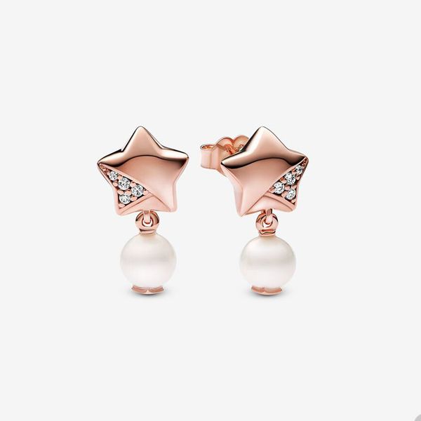 white pearl pendant wedding stud earrings for pandora 18k rose gold party jewelry designer earring set for women sparkling star earrings wit, Golden;silver
white pearl pendant wedding stud earrings for pandora 18k rose gold party jewelry designer earring set for women sparkling star earrings wit, Golden;silver
