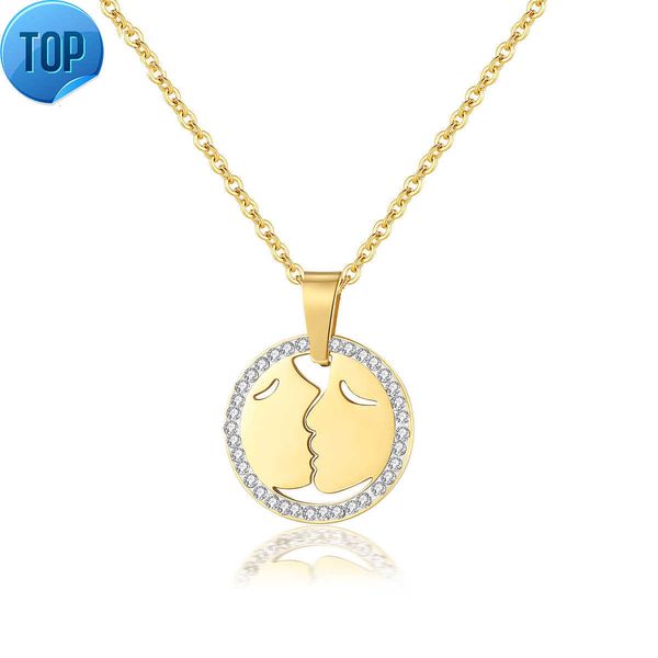 kiss couple gift pendant jewelry woman jewellery chain stainless steel personalized gold plated link bling necklace, Silver
kiss couple gift pendant jewelry woman jewellery chain stainless steel personalized gold plated link bling necklace, Silver
