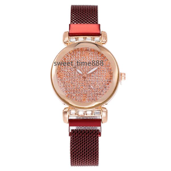 diamond studded women's mesh watch with full sky star water diamond face female student magnet watch, Slivery;golden
diamond studded women's mesh watch with full sky star water diamond face female student magnet watch, Slivery;golden