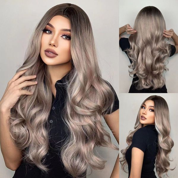 long wavy gray blonde ash synthetic hair wigs for black women middle part ombre wig daily cosplay natural hairfactory direct
long wavy gray blonde ash synthetic hair wigs for black women middle part ombre wig daily cosplay natural hairfactory direct