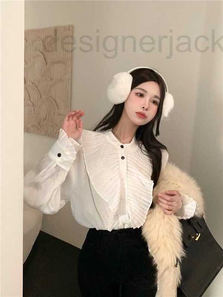 women's blouses & shirts designer high-end new palacestyle cuff organ pleated lace splicing white shirt 2rco
women's blouses & shirts designer high-end new palacestyle cuff organ pleated lace splicing white shirt 2rco