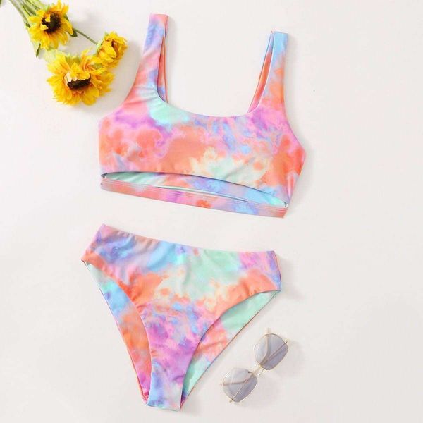 womens split bikini high waist print small chest push up swimming suit women, White;black
womens split bikini high waist print small chest push up swimming suit women, White;black