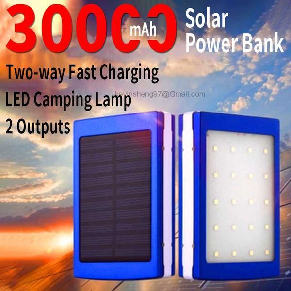 Free Customized LOGO 30000mAh Solar Power Bank Two-way Fast Charging High Capacity Outdoor Travel External Battery with LED Lamp for Xiaomi IPhone
Free Customized LOGO 30000mAh Solar Power Bank Two-way Fast Charging High Capacity Outdoor Travel External Battery with LED Lamp for Xiaomi IPhone