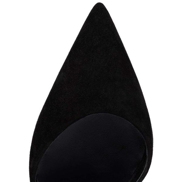 23 banquet wedding sandals red soles luxury brand summer 100mm women's pointed open heel suede leather designer high heels eu 35-43, Black
23 banquet wedding sandals red soles luxury brand summer 100mm women's pointed open heel suede leather designer high heels eu 35-43, Black