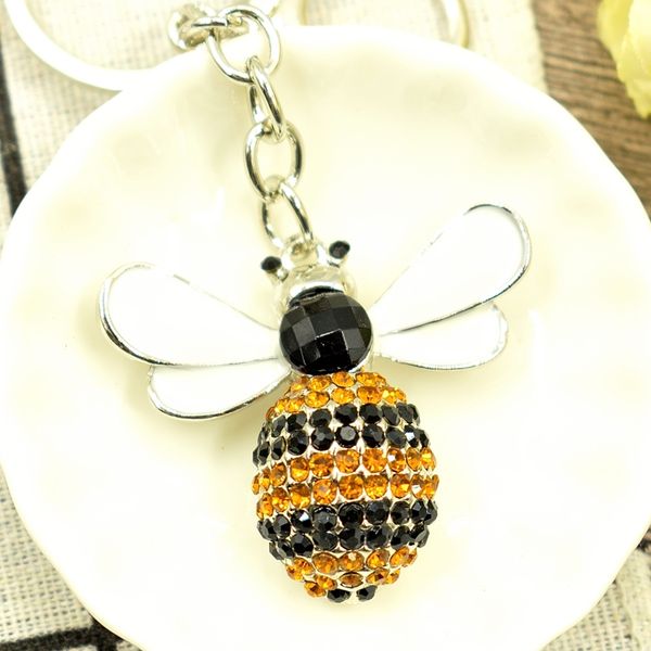 bee pendant key chains plated alloy drip oil rhinestone crystal charms keychain car accessories key holder women fashion gifts, Slivery;golden
bee pendant key chains plated alloy drip oil rhinestone crystal charms keychain car accessories key holder women fashion gifts, Slivery;golden