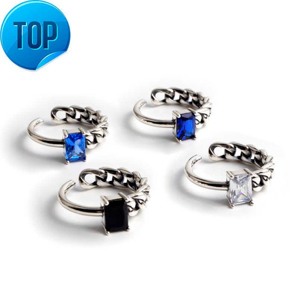 pure 925 adjustable sterling silver jewelry black/blue/white zircon diamond ring square-cut black cz link chain silver
pure 925 adjustable sterling silver jewelry black/blue/white zircon diamond ring square-cut black cz link chain silver