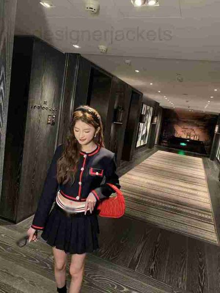 women's jackets designer high-end 23 early spring fashionable age reducing collision red black stripe edging knitted waistband set xhoh, Black;brown
women's jackets designer high-end 23 early spring fashionable age reducing collision red black stripe edging knitted waistband set xhoh, Black;brown