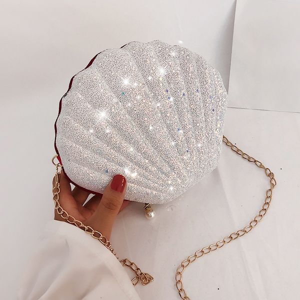 aizhiyi fashion chain sequined shoulder bag for women pu leather handbags cute shell shape purse mini summer bag bolsa feminina
aizhiyi fashion chain sequined shoulder bag for women pu leather handbags cute shell shape purse mini summer bag bolsa feminina