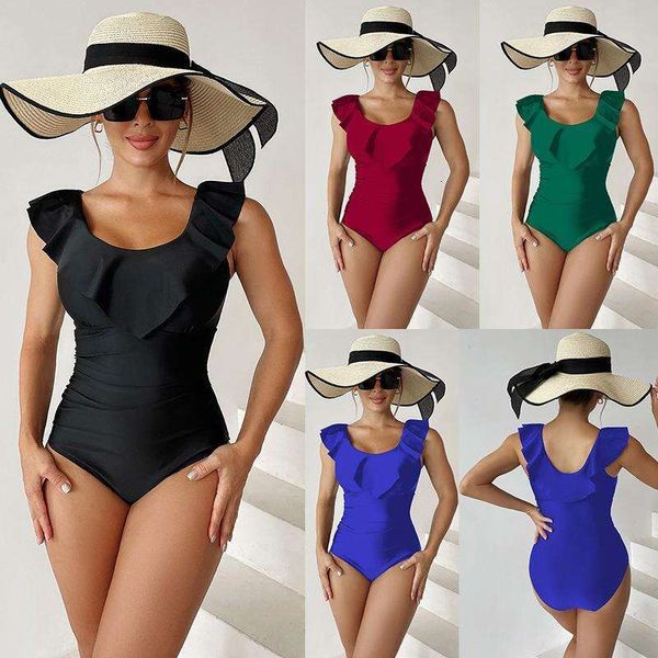 swimsuit women multi color ruffled shoulder strap one piece briefs slimming sheath tight womens, White;black
swimsuit women multi color ruffled shoulder strap one piece briefs slimming sheath tight womens, White;black