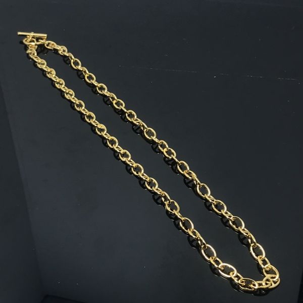 luxury brand desinger chain necklaces 18k gold plated necklace fashion men womens collarbone chain wedding party jewelry gift colorfast no a, Silver
luxury brand desinger chain necklaces 18k gold plated necklace fashion men womens collarbone chain wedding party jewelry gift colorfast no a, Silver