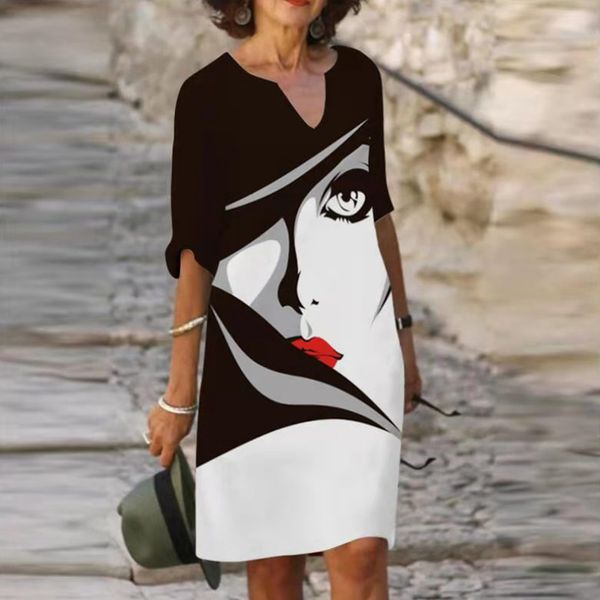 women loose spring vintage ruffles bedress large big printed summer boho casual party elegant, Black;gray
women loose spring vintage ruffles bedress large big printed summer boho casual party elegant, Black;gray