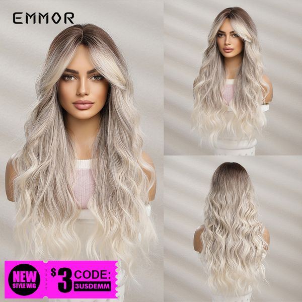 synthetic long wavy wigs with bangs for women cosplay natural ombre black to light blonde hair wig high temperature fiberfactor
synthetic long wavy wigs with bangs for women cosplay natural ombre black to light blonde hair wig high temperature fiberfactor