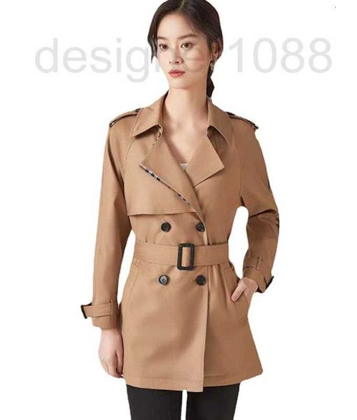 designer early spring b family korean version windbreaker medium long high end double breasted british short coat for women 023n, Tan;black
designer early spring b family korean version windbreaker medium long high end double breasted british short coat for women 023n, Tan;black