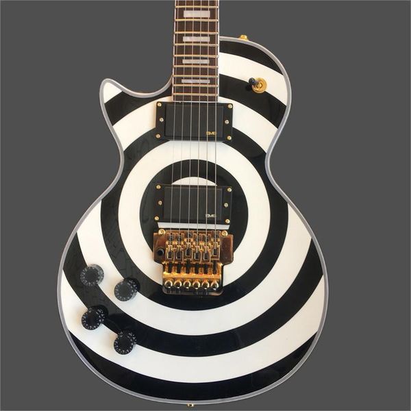 wholesale black and white round custom left hand guitars with gold tremolo electric guitars ing
wholesale black and white round custom left hand guitars with gold tremolo electric guitars ing