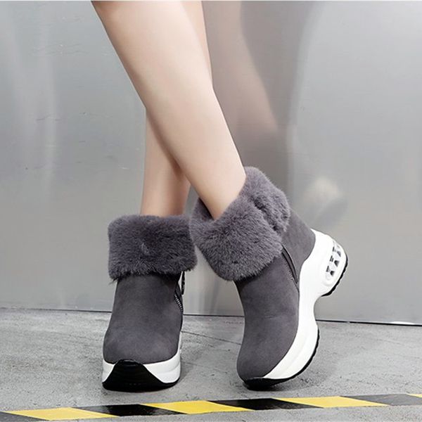winter women boots warm platform shoes fleece ankle boots wedges causal shoes zip air cushion designer boots for women botines, Black
winter women boots warm platform shoes fleece ankle boots wedges causal shoes zip air cushion designer boots for women botines, Black