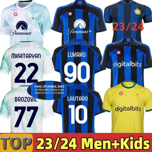2023 2024 lukaku soccer jerseys dzeko barella vidal lautaro inters gagliardini correa away third milans uniforms football shirt men kids kit, Black;yellow
2023 2024 lukaku soccer jerseys dzeko barella vidal lautaro inters gagliardini correa away third milans uniforms football shirt men kids kit, Black;yellow