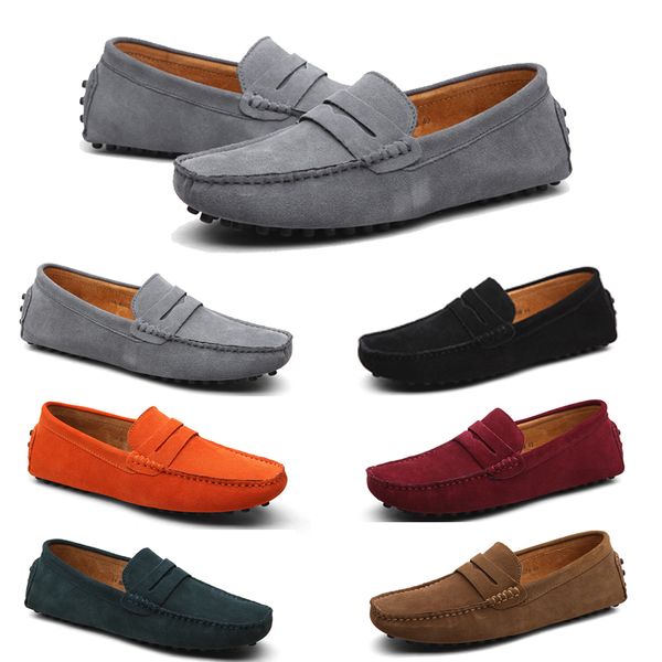 men's shoes fashionable and classic casual fit pea shoes 016, Black