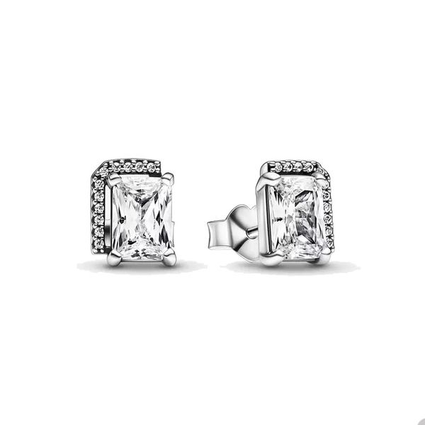 rectangular sparkling halo stud earrings for pandora real sterling silver jewelry designer earring set for women crystal diamond luxury earr, Golden;silver
rectangular sparkling halo stud earrings for pandora real sterling silver jewelry designer earring set for women crystal diamond luxury earr, Golden;silver