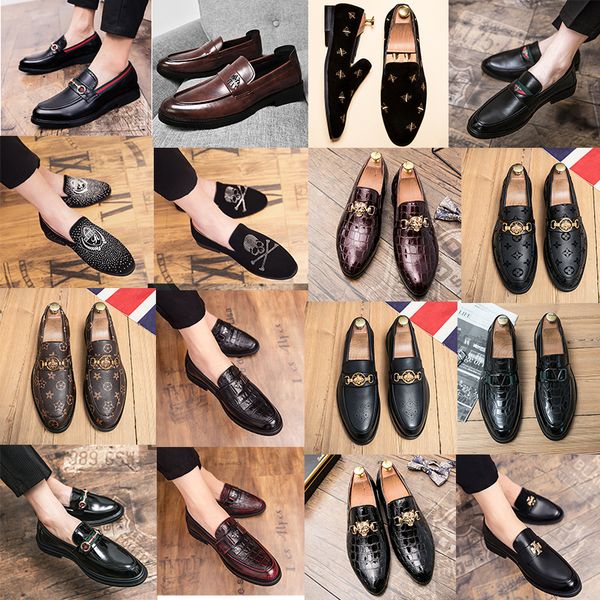 luxury brand designer rhinestones totem leffer shoes pointed men patent leather casual shoes gentleman formal business leather shoes, Black
luxury brand designer rhinestones totem leffer shoes pointed men patent leather casual shoes gentleman formal business leather shoes, Black