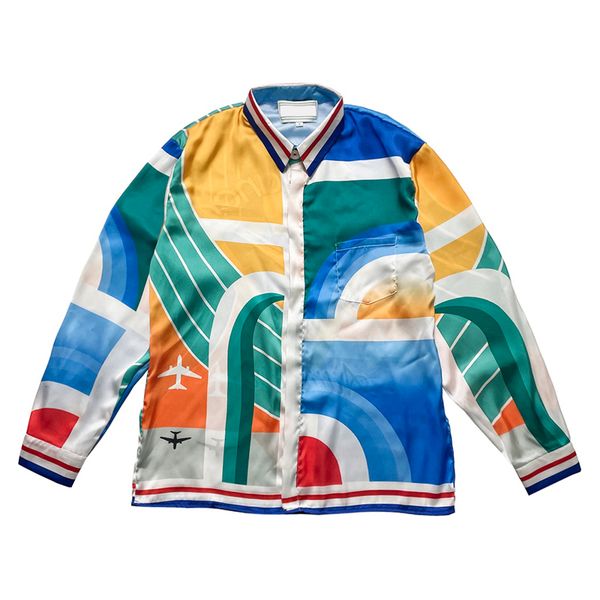 23ss europe usa hawaii beach cupid silk tee stairway flower print spring summer long sleeve casual shirt multi colors rabbit year homewear, Black;brown
23ss europe usa hawaii beach cupid silk tee stairway flower print spring summer long sleeve casual shirt multi colors rabbit year homewear, Black;brown