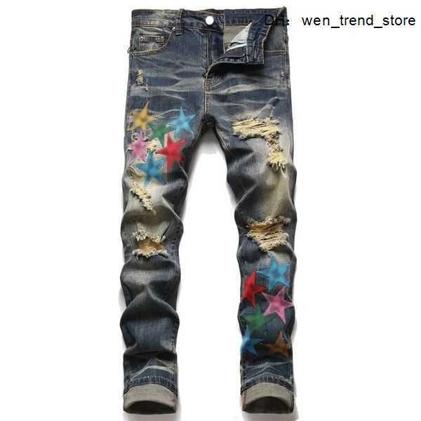2023 designer mens jeans pants ripped high street fashion brand pantalones para motorcycle embroidery g0y6, Blue
2023 designer mens jeans pants ripped high street fashion brand pantalones para motorcycle embroidery g0y6, Blue
