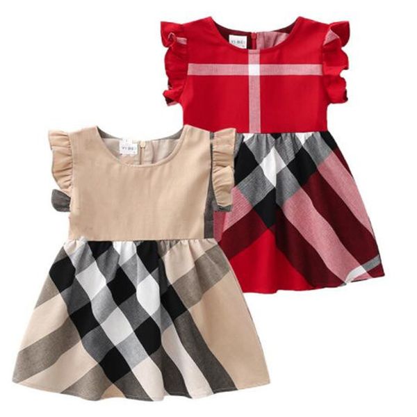 new style girl dress summer kids clothes toddler baby dresses flying sleeve plaid o-neck a-line skirts children designers cloting, Red;yellow
new style girl dress summer kids clothes toddler baby dresses flying sleeve plaid o-neck a-line skirts children designers cloting, Red;yellow