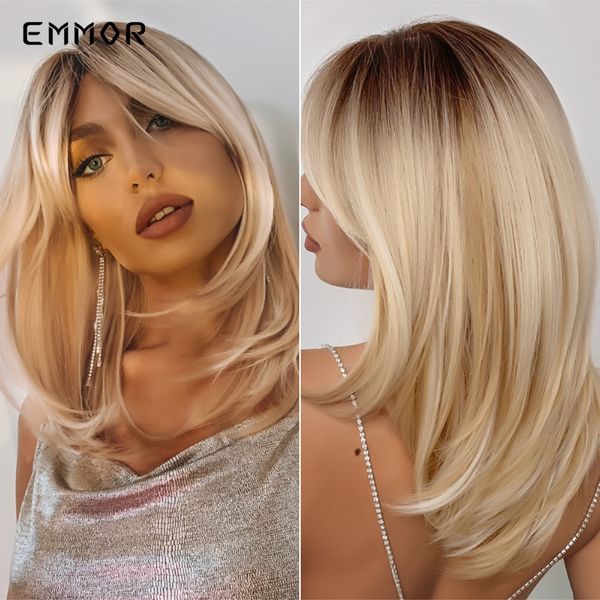 ombre brown to blonde wigs natural soft layered blond hair wig for women cosplay synthetic wigs high temperature fiberfactory d, Black
ombre brown to blonde wigs natural soft layered blond hair wig for women cosplay synthetic wigs high temperature fiberfactory d, Black