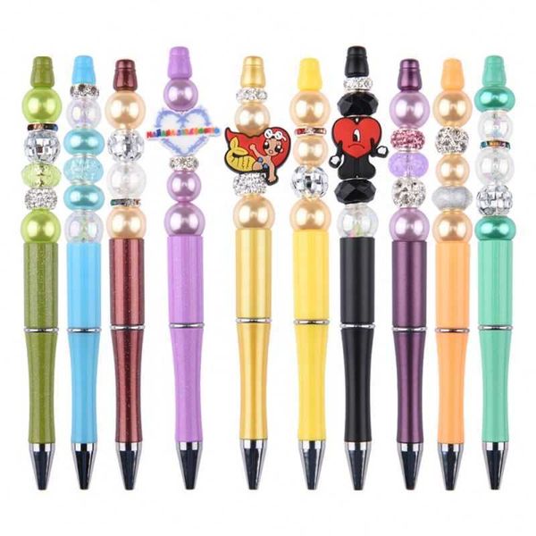 wholesale jewelry silicone beads pen novelty decorative add a beadable creative diy beaded pens, White;pink
wholesale jewelry silicone beads pen novelty decorative add a beadable creative diy beaded pens, White;pink