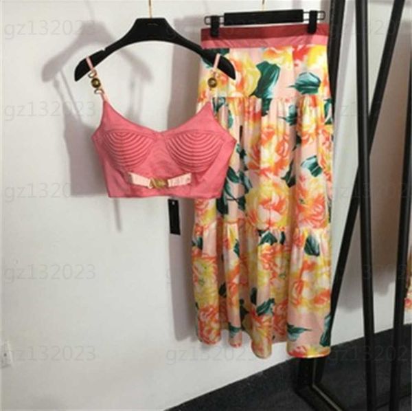 beach dress two piece set medusa button bustier camisole temperament print high waist half skirt designer dresses for woman clothing 0607, White
beach dress two piece set medusa button bustier camisole temperament print high waist half skirt designer dresses for woman clothing 0607, White