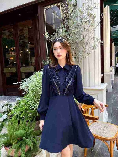 basic & casual dresses designer high end early autumn elegant black fungus lace spliced navy blue dress 5gph, Black;gray
basic & casual dresses designer high end early autumn elegant black fungus lace spliced navy blue dress 5gph, Black;gray
