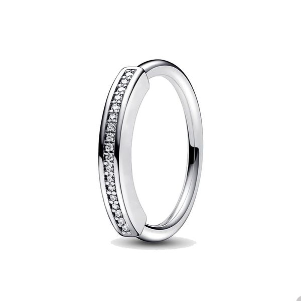 925 sterling silver signature i-d pave ring for pandora sparkling crystal diamond couple rings designer jewelry for women men wedding gift r, Slivery;golden
925 sterling silver signature i-d pave ring for pandora sparkling crystal diamond couple rings designer jewelry for women men wedding gift r, Slivery;golden