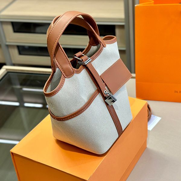 bucket bags canvas tote bag with lock designer handbag gold palladium hardware open simple bag women calfskin picotin
bucket bags canvas tote bag with lock designer handbag gold palladium hardware open simple bag women calfskin picotin