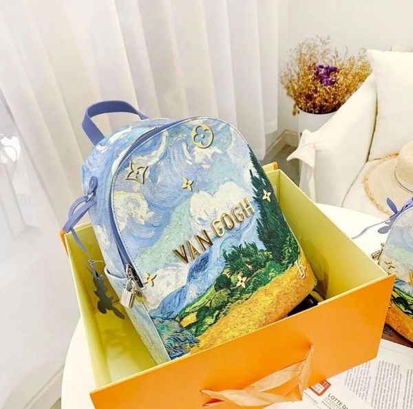 genuine leather women school backpacks classic ladies messenger bags limited edition backpack oil painting couples lager capacity outer shou
genuine leather women school backpacks classic ladies messenger bags limited edition backpack oil painting couples lager capacity outer shou