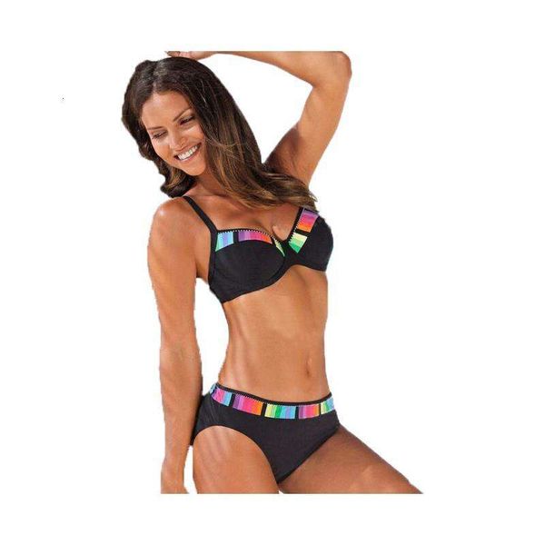 bikini split swimsuit color plaid steel bracket gather womens wholesale, White;black
bikini split swimsuit color plaid steel bracket gather womens wholesale, White;black