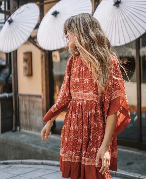 happie queens women floral print batwing sleeve beach bohemian mini dress robe ladies o-neck summer boho dress, Black;gray
happie queens women floral print batwing sleeve beach bohemian mini dress robe ladies o-neck summer boho dress, Black;gray