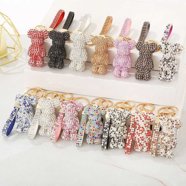 selling light luxury gold plating full diamond cartoon bear key ring bling rhinestone crystal zircon bear keychains, Silver
selling light luxury gold plating full diamond cartoon bear key ring bling rhinestone crystal zircon bear keychains, Silver