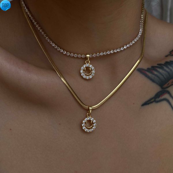 2021 dazan new custom stainless steel 18k gold plated snake chain smiling face zircon necklace neckintheline, Silver
2021 dazan new custom stainless steel 18k gold plated snake chain smiling face zircon necklace neckintheline, Silver